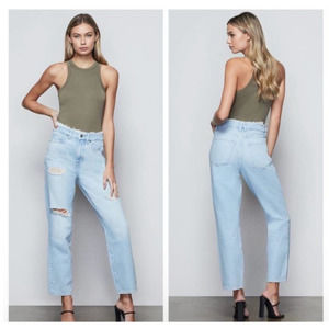 Good American Good Vintage jeans size 27 light wash missing button